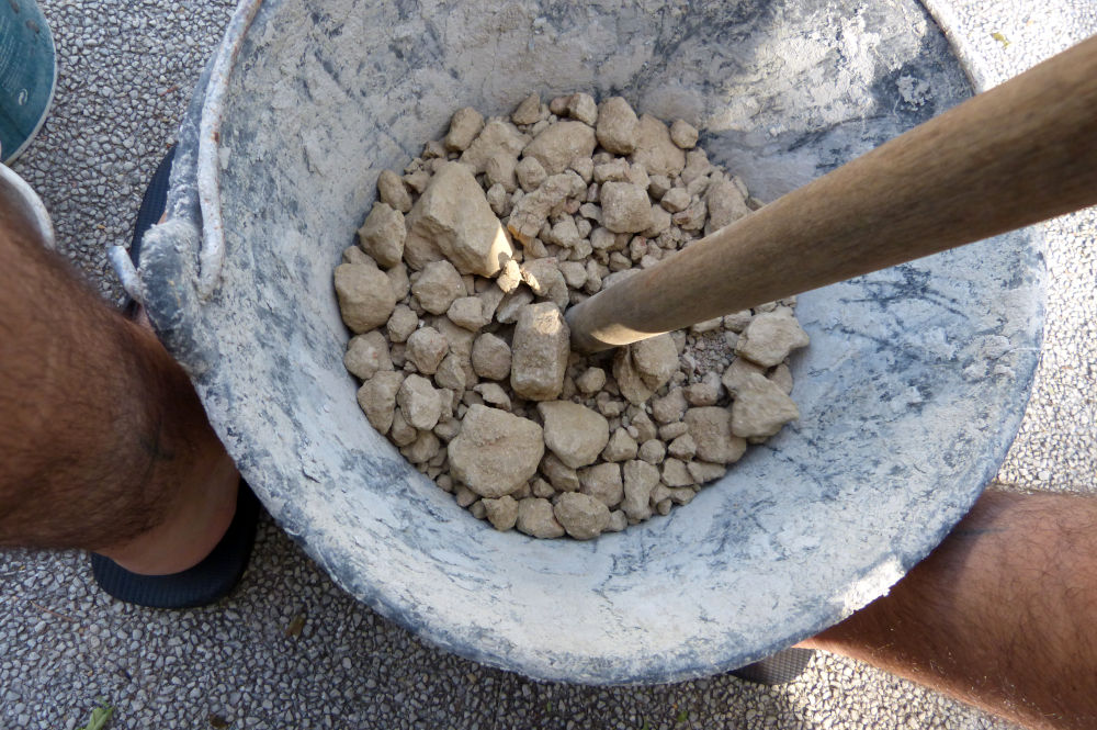 Hombre de barro proceso